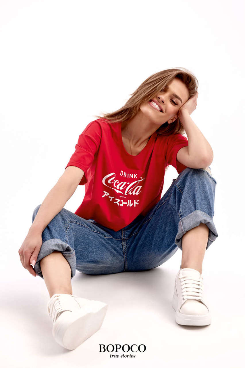 T-shirt crop Coca-Cola BOPOCO