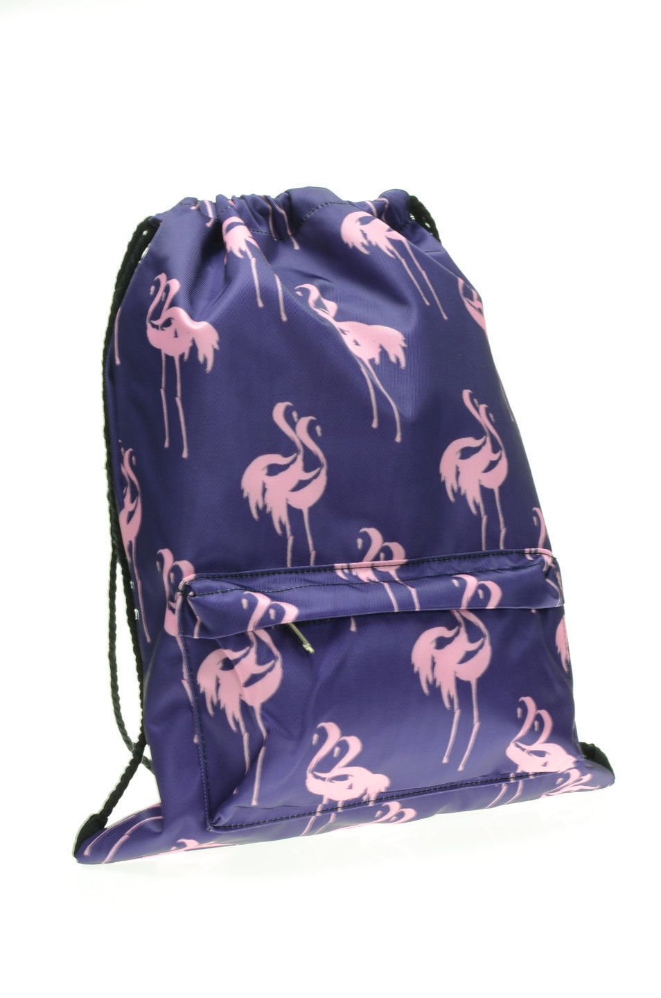 Worek z kieszonką Flamingi fiolet