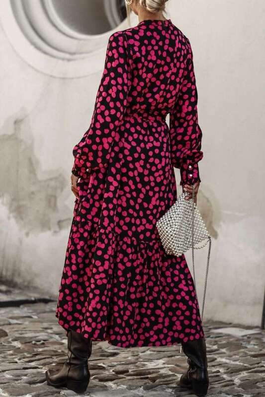 Długa Sukienka Black & Rose Simplicity