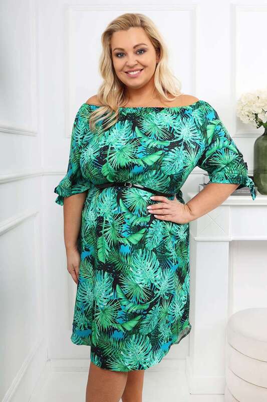 Sukienka typu hiszpanka Patrizia Exotic Plus Size