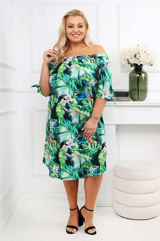 Sukienka typu hiszpanka Patrizia Exotic Plus Size