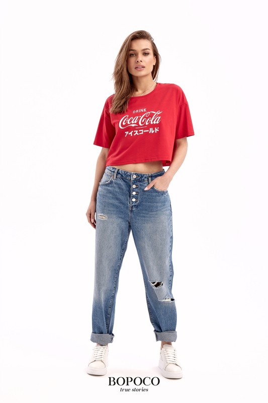 T-shirt crop Coca-Cola BOPOCO